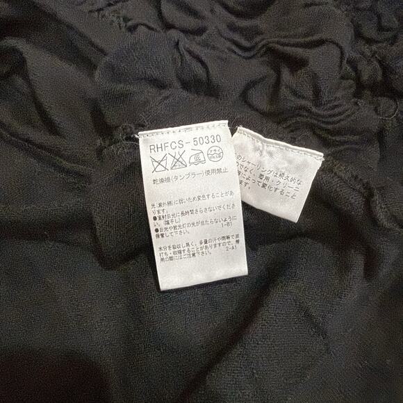 HIROKO KOSHINO Black Smocked Textured Cardigan Women's Size 40 US Small - Picture 7 of 10